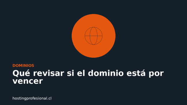 Lista para revisar un dominio que está por vencer