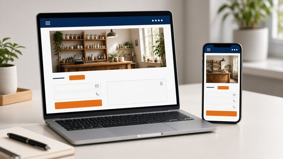 Sitio web Express en computador y celular